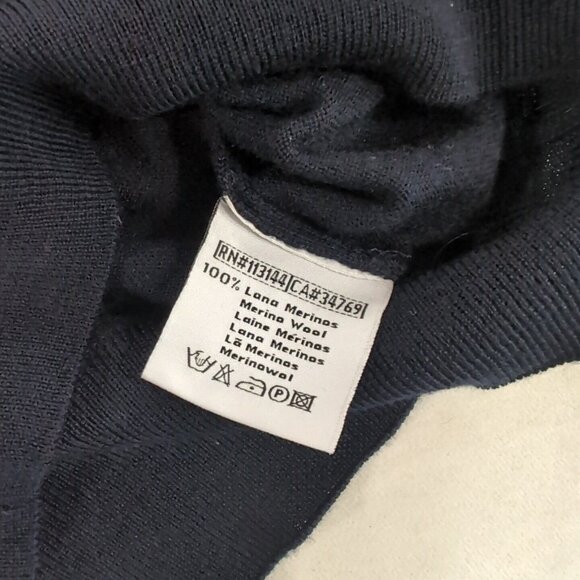 Robe Di Kappa 100% Merino Wool Black Knit Vest V-Neck Men's Medium M Sleeveless - Picture 4 of 7